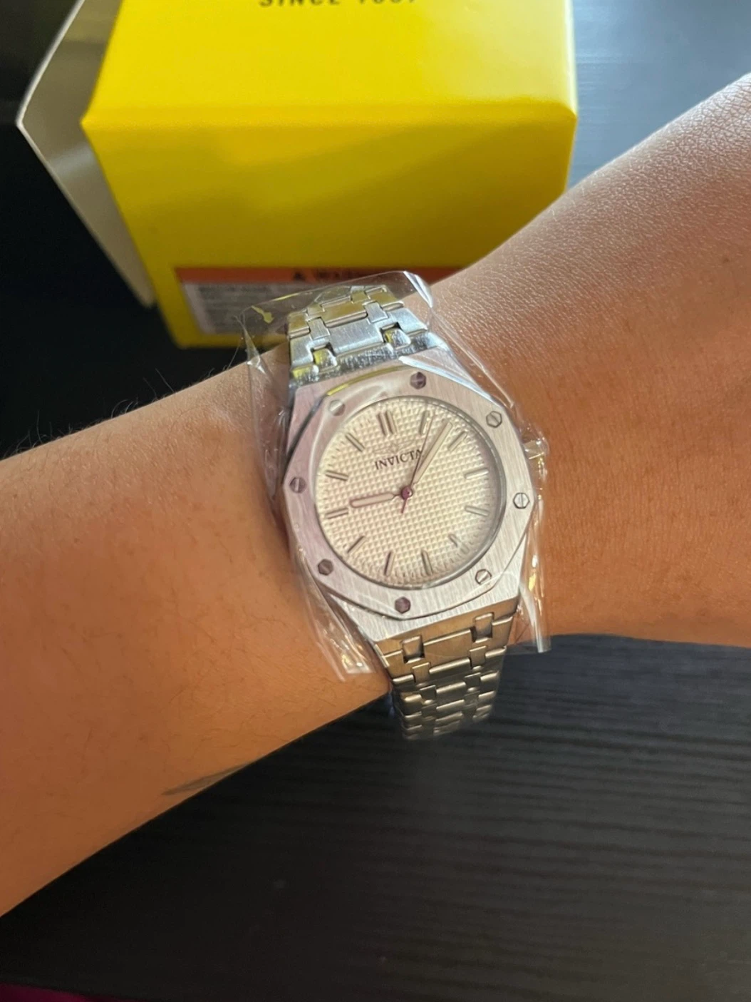 Invicta Angel Silver Gold Crystal Watch 30mm NEW - photo 3