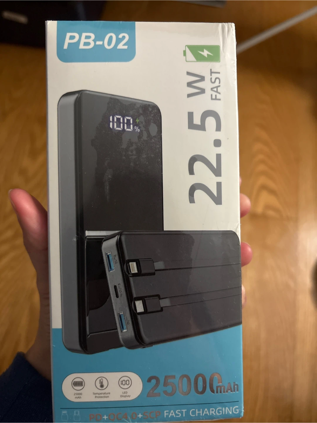 PB-02 Portable Power Bank 25000mAh