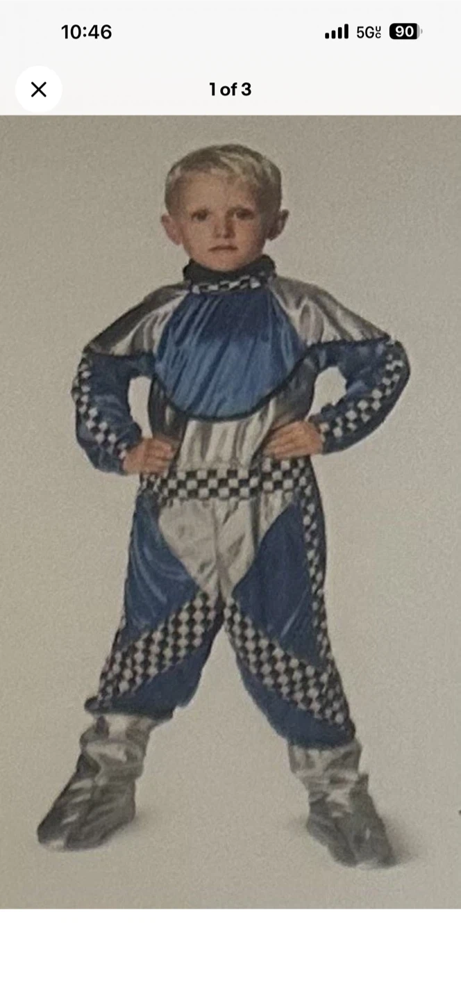 Halloween Child Car Racer Costume