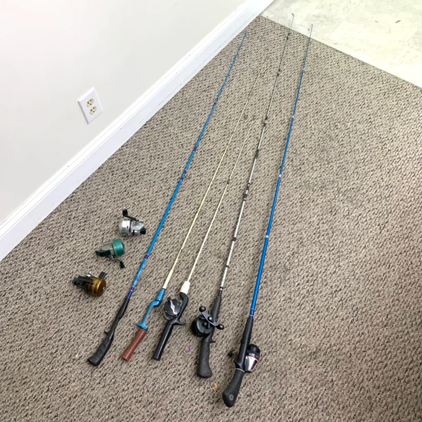Fishing Rods and Reels Assorted Fishing Equipment Gear