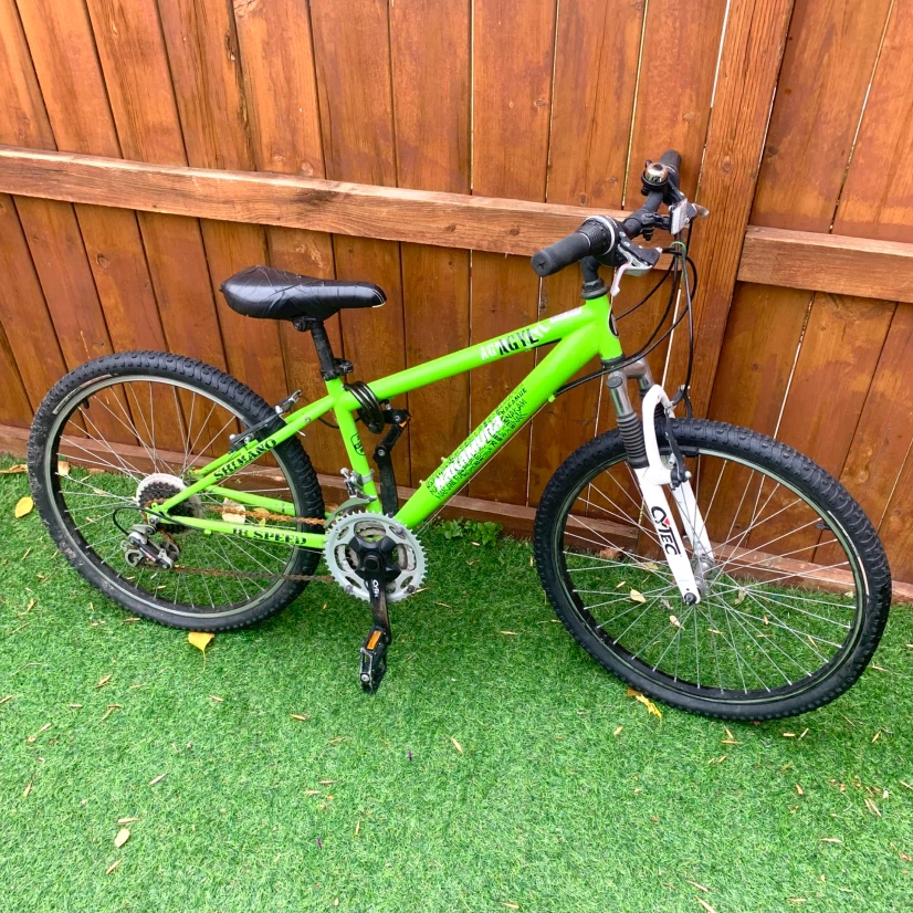 Kids Green Mountain Bike Nakamura Agyl Boys Bicycle