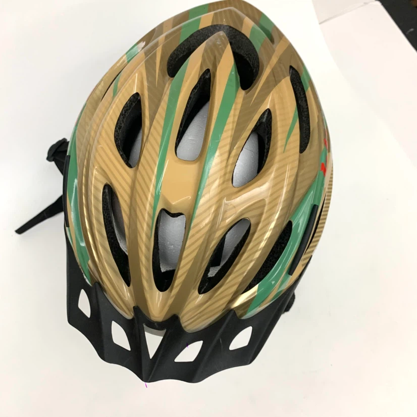 CCM Bicycle Helmet in Gold and Green - photo 2