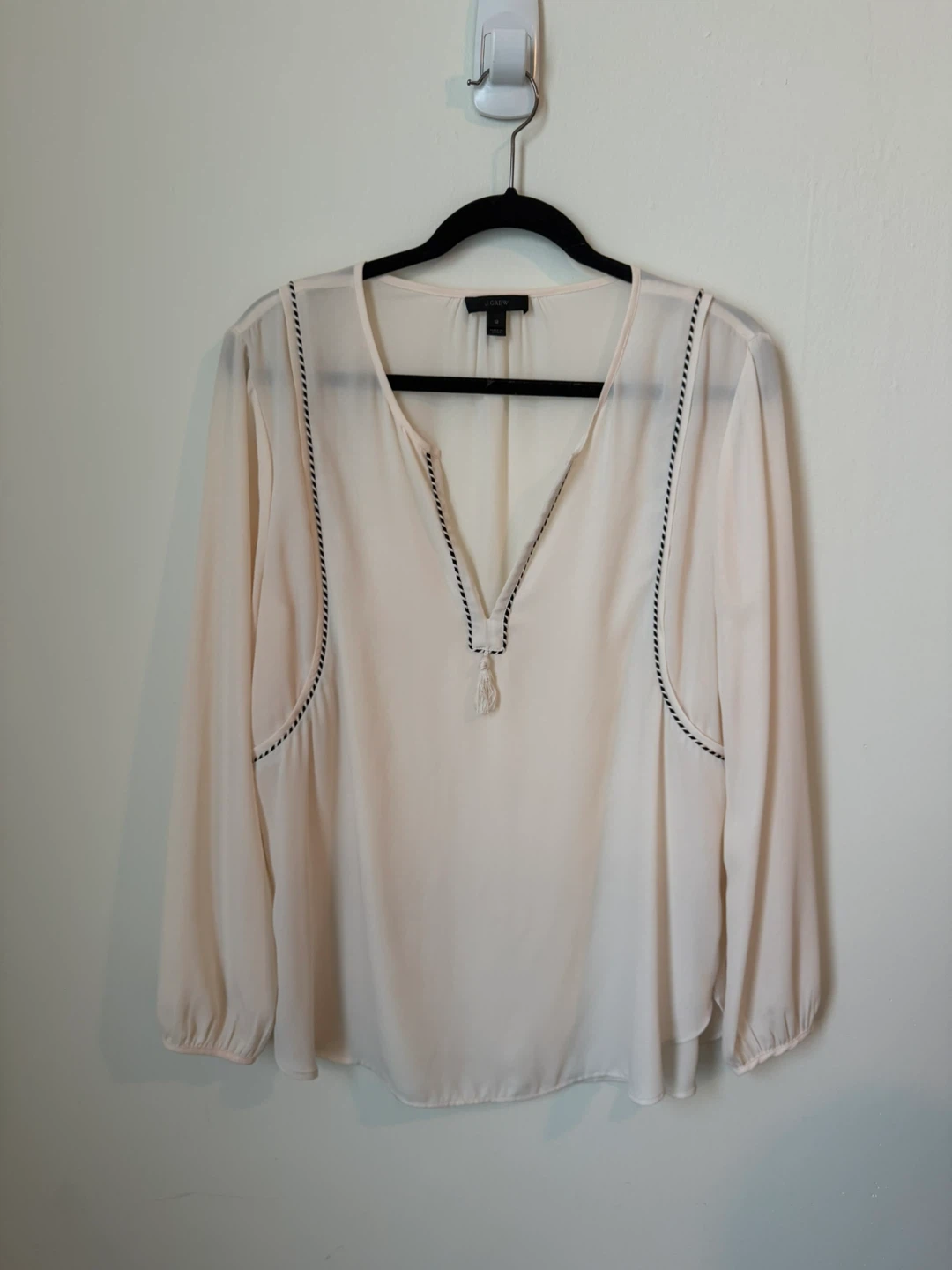 J.Crew long-sleeve blouse
