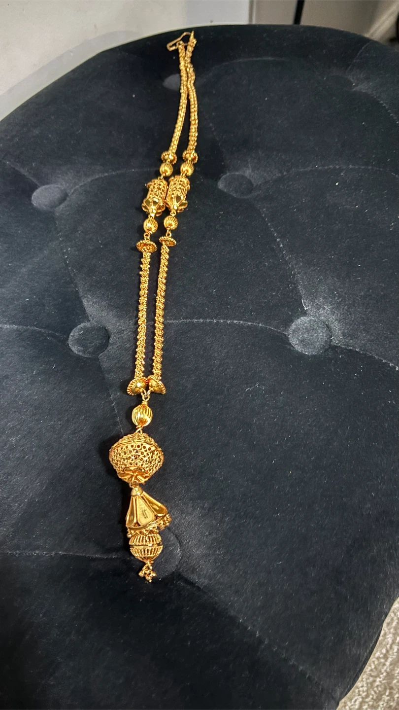 Gold Tone Traditional Long Necklace - photo 2