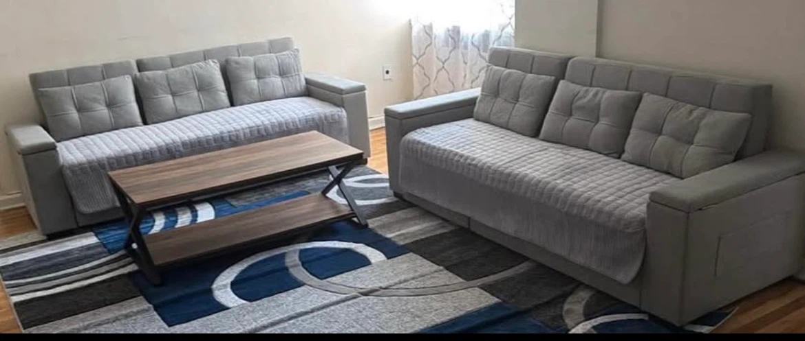 Two Gray  Sofas