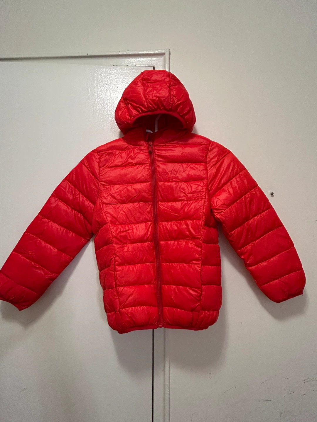 Kids Red Puffer Jacket