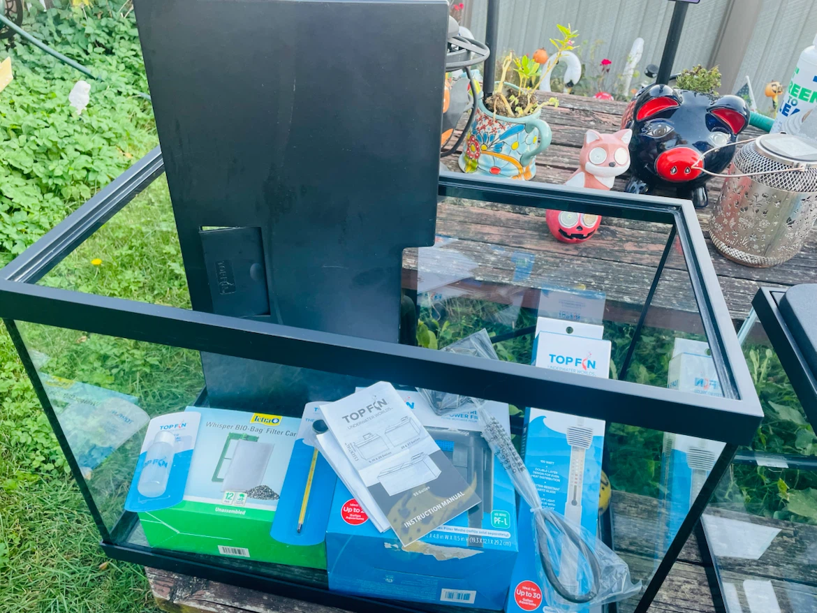 New Topfin 29 gallon fish tank set