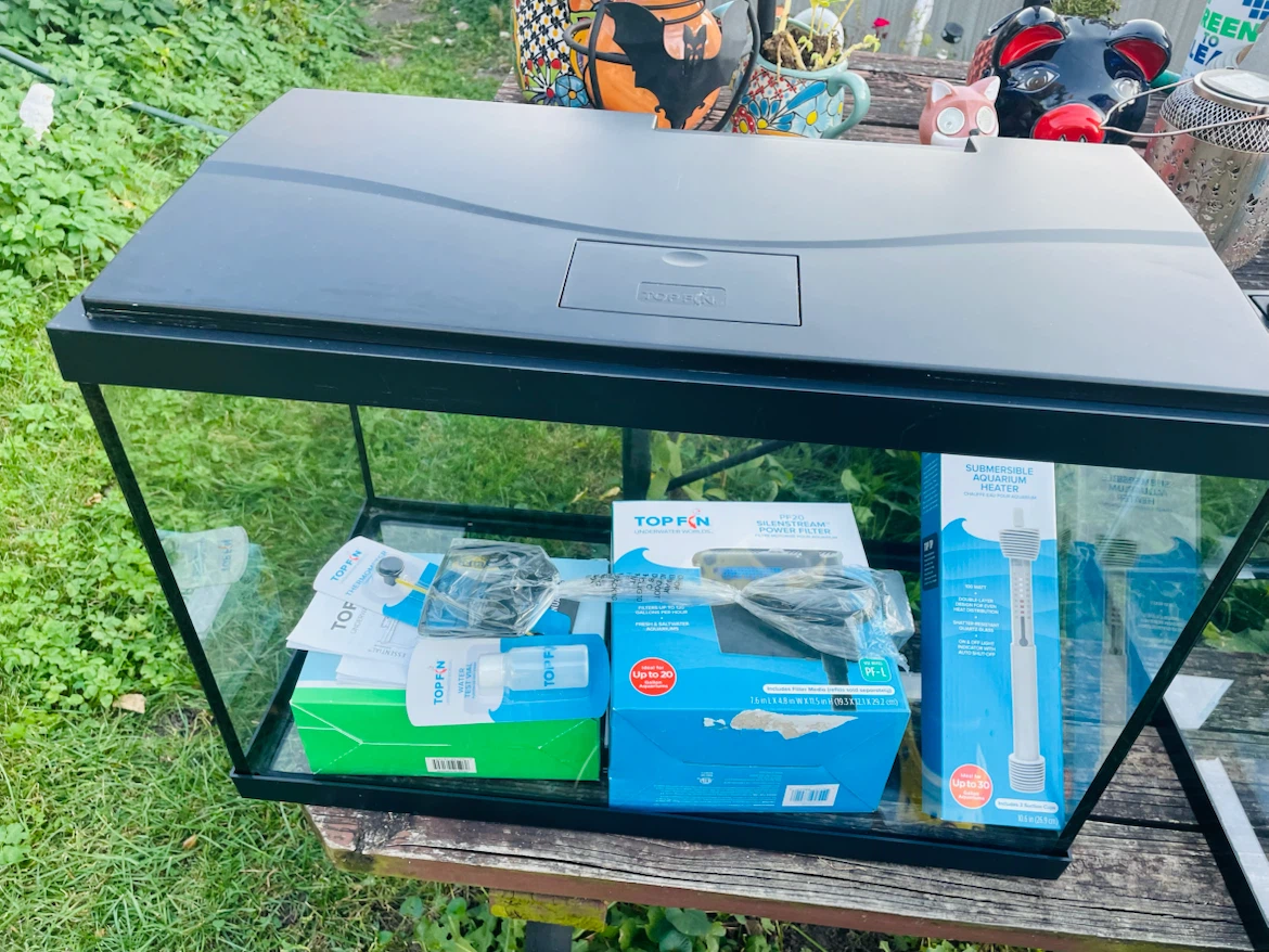 New Topfin 29 gallon fish tank set - photo 3