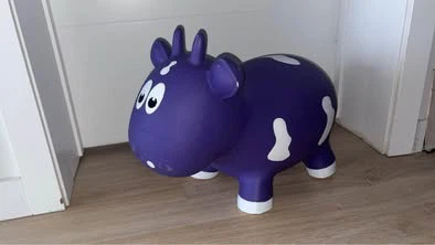 Farm Hoppers Purple Inflatable Cow Bouncer