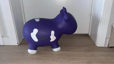 Farm Hoppers Purple Inflatable Cow Bouncer - photo 3