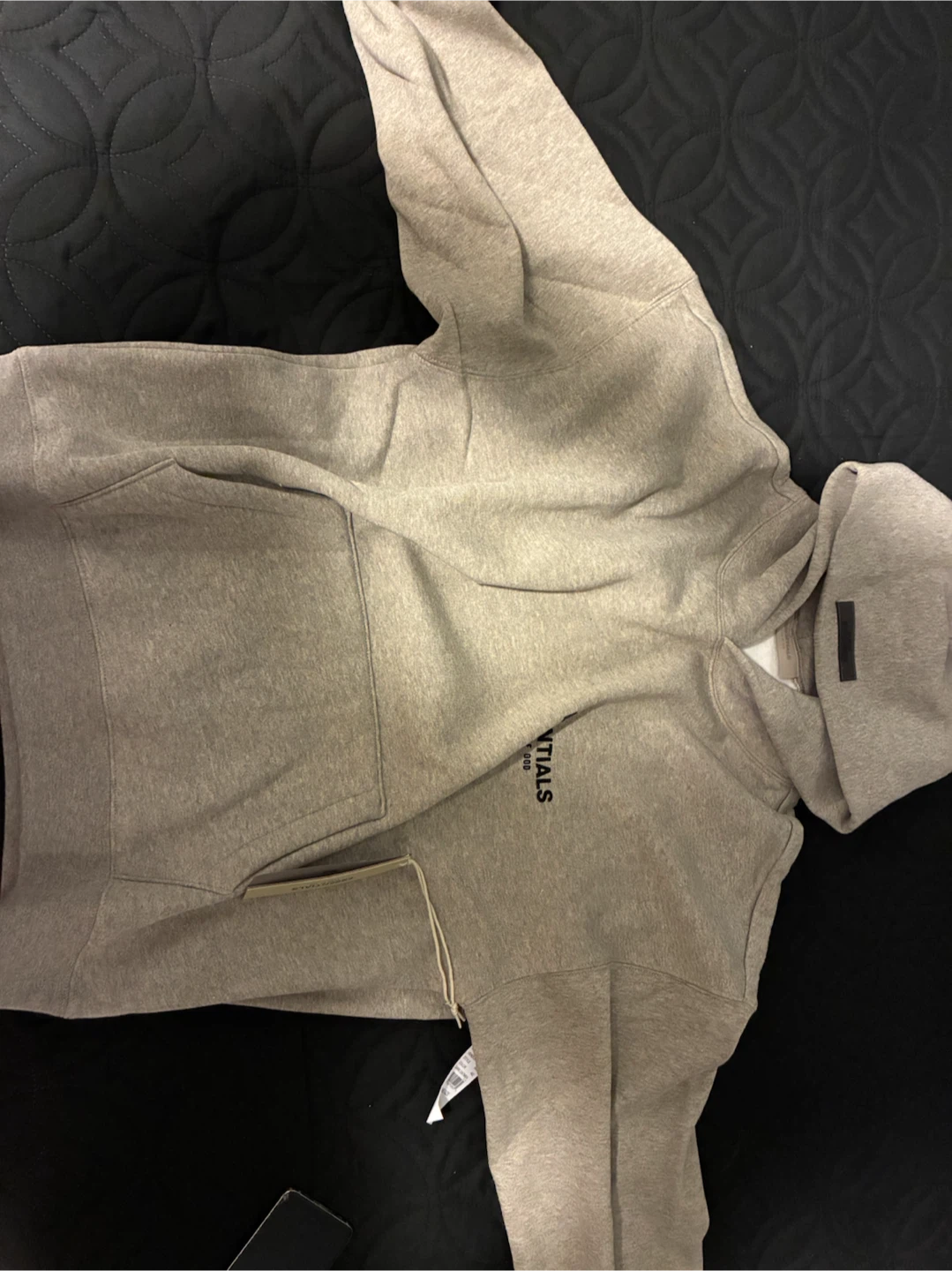 Fear of God Essentials Hoodie Dark Oatmeal Medium