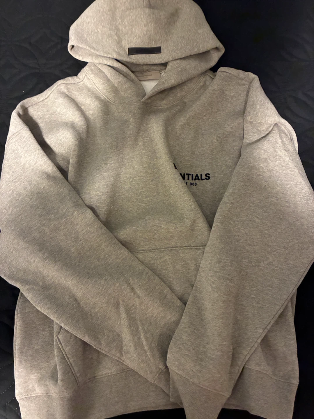 Fear of God Essentials Hoodie Dark Oatmeal Medium - photo 2