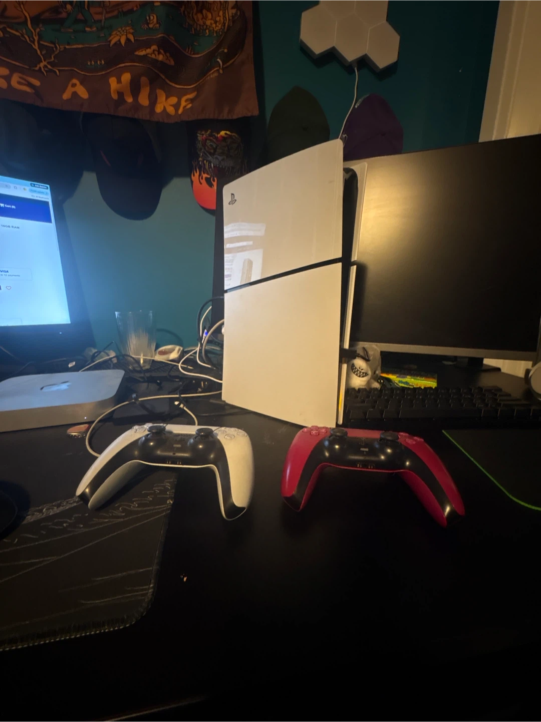 PlayStation 5 Console with Two Controllers