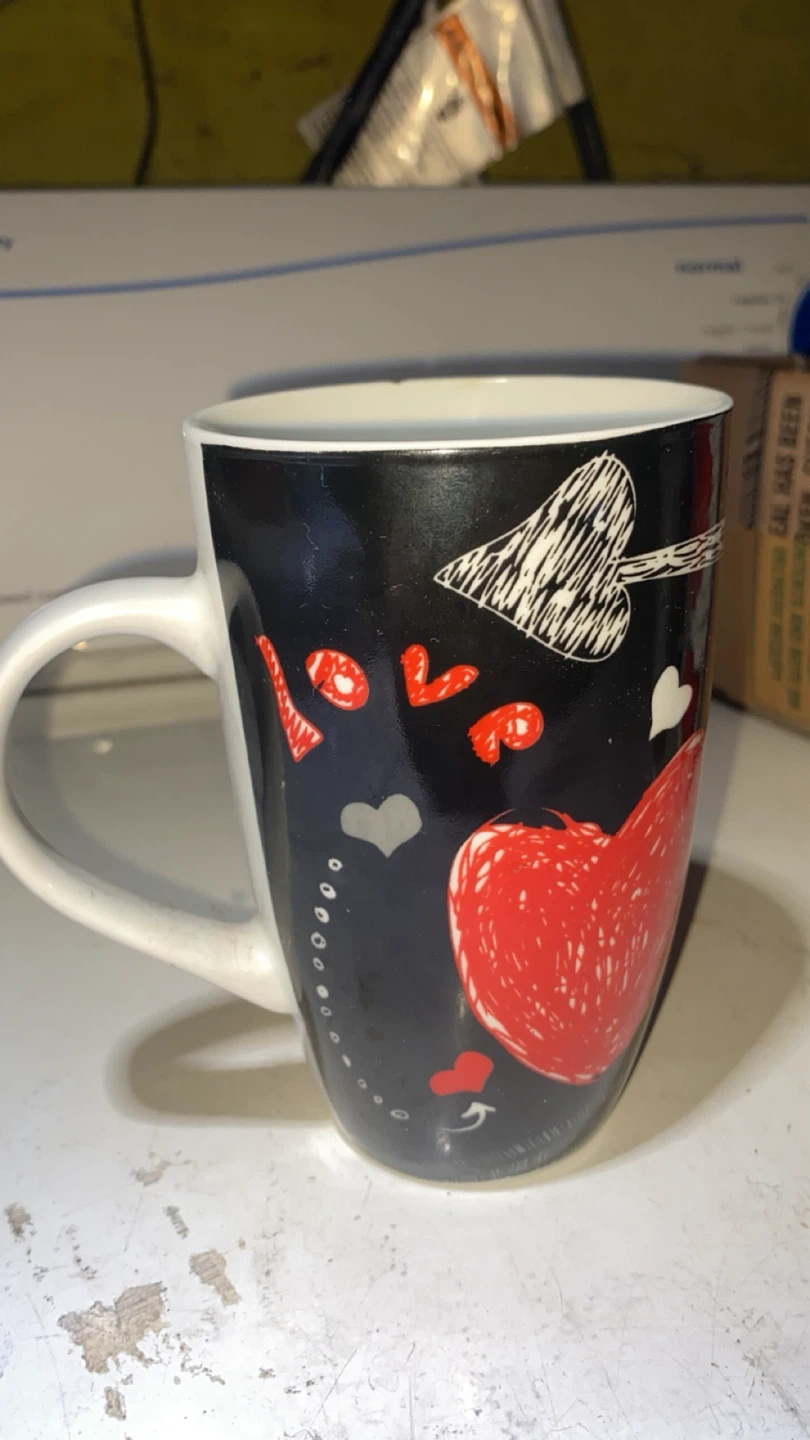 Love Heart Pattern Ceramic Mug