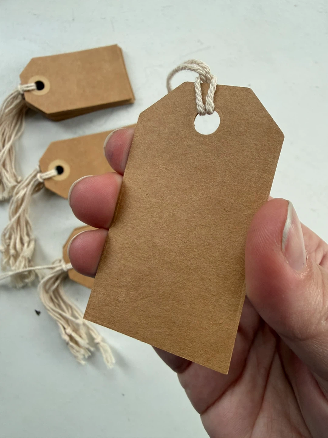 Kraft brown gift tags - small x30 - photo 3