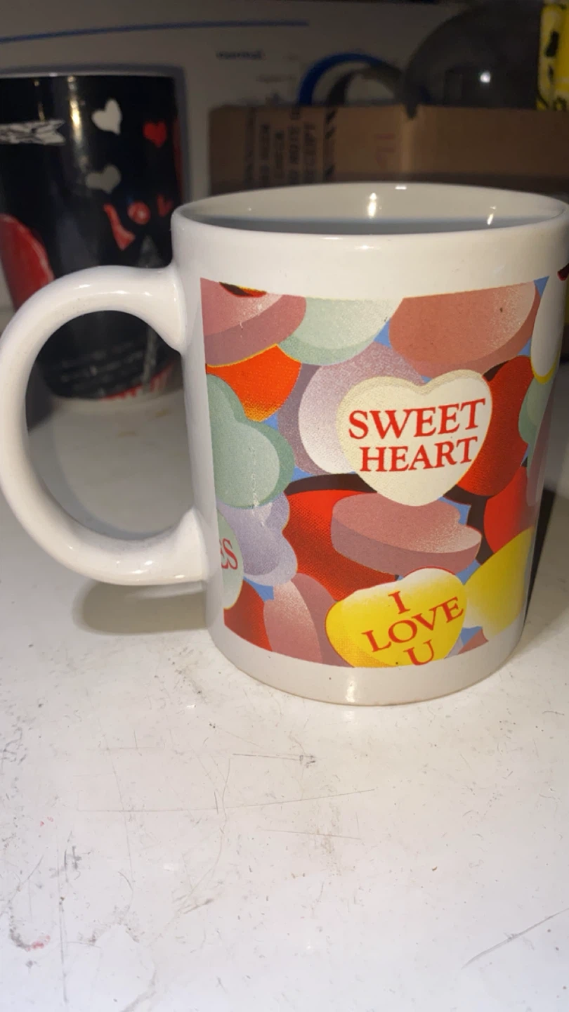 Sweetheart Conversation Hearts Themed Ceramic Mug