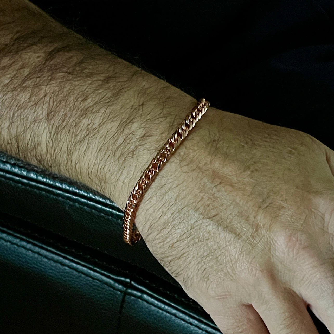Pure Copper chain bracelet - photo 4