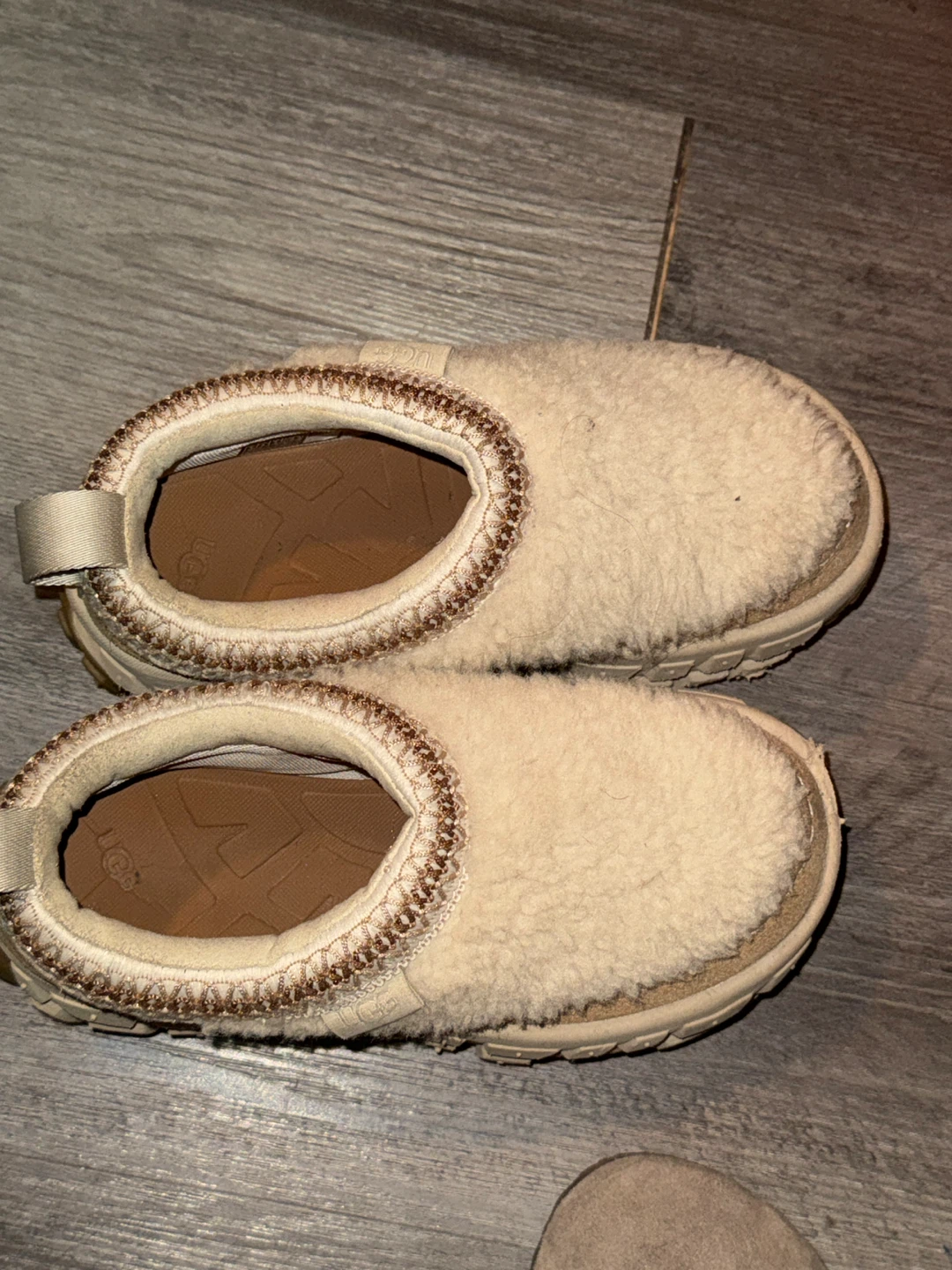 UGG Tasman X Beige Slippers