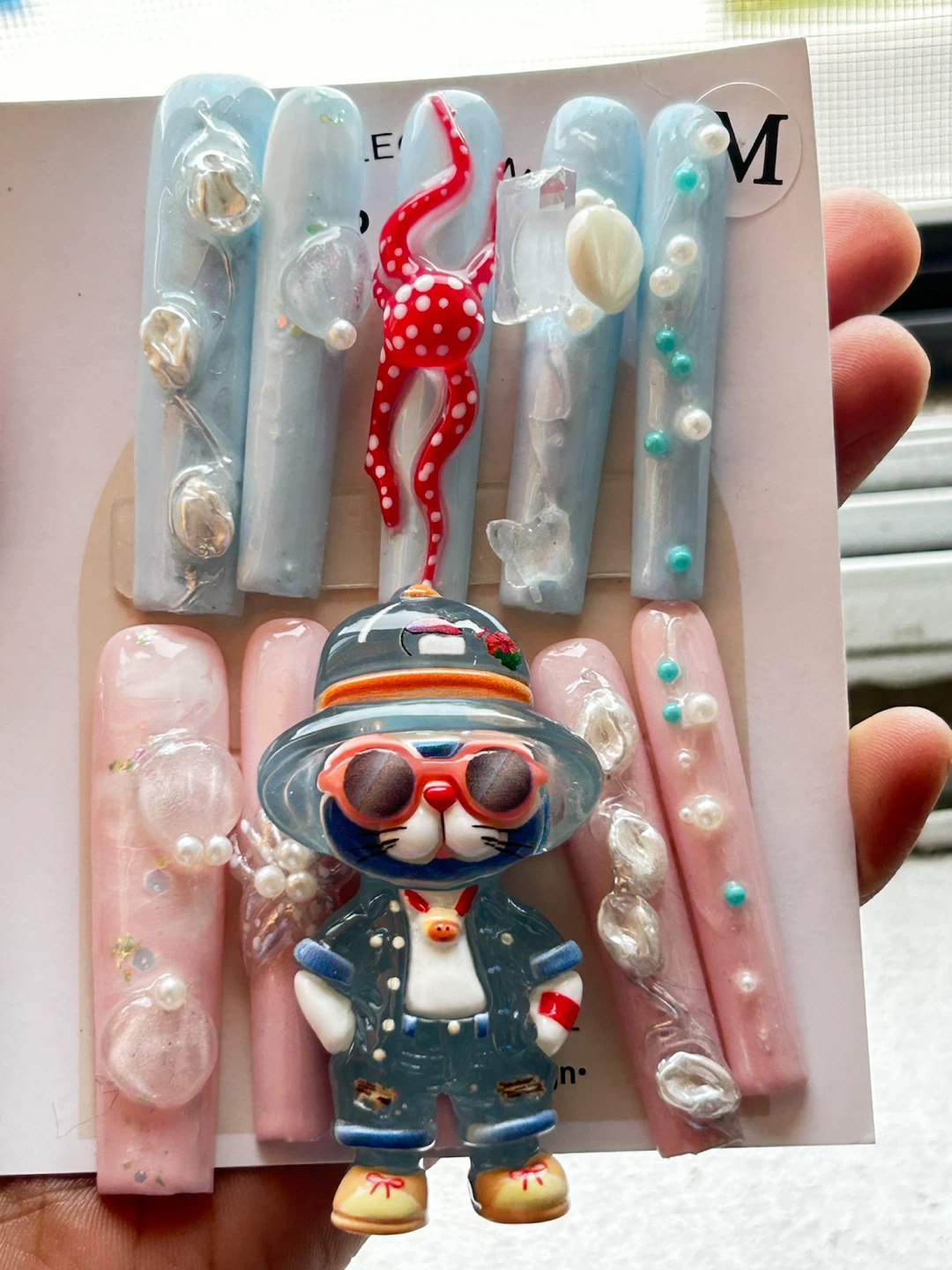 Custom Press-On Nails Set Size M