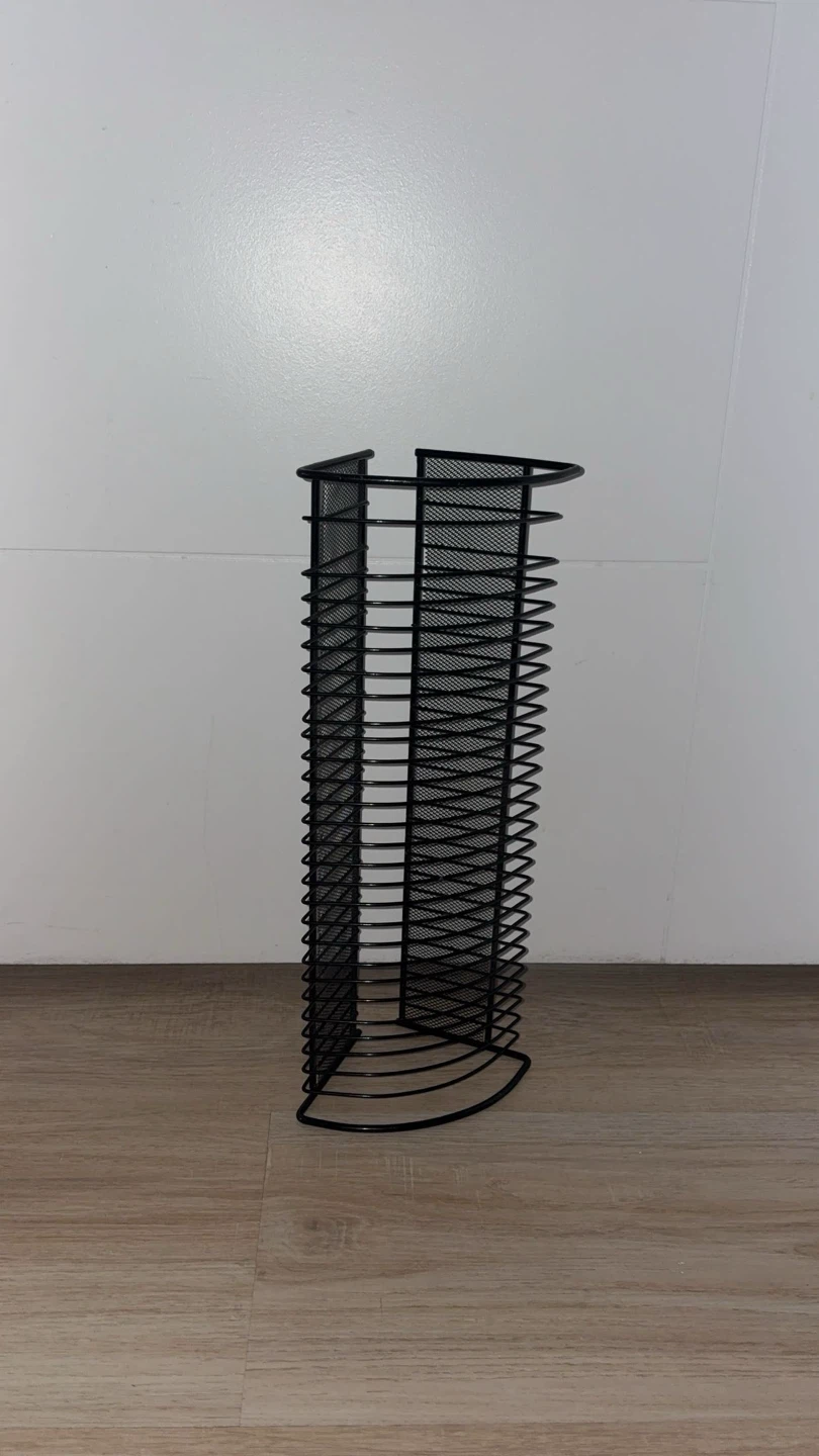 1990s Wire Mesh CD Storage Tower Rack
