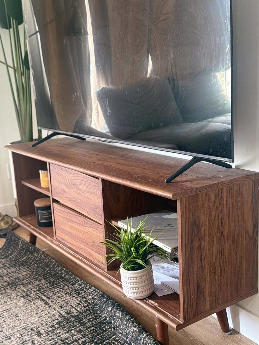 Mid-Century Modern Media Console