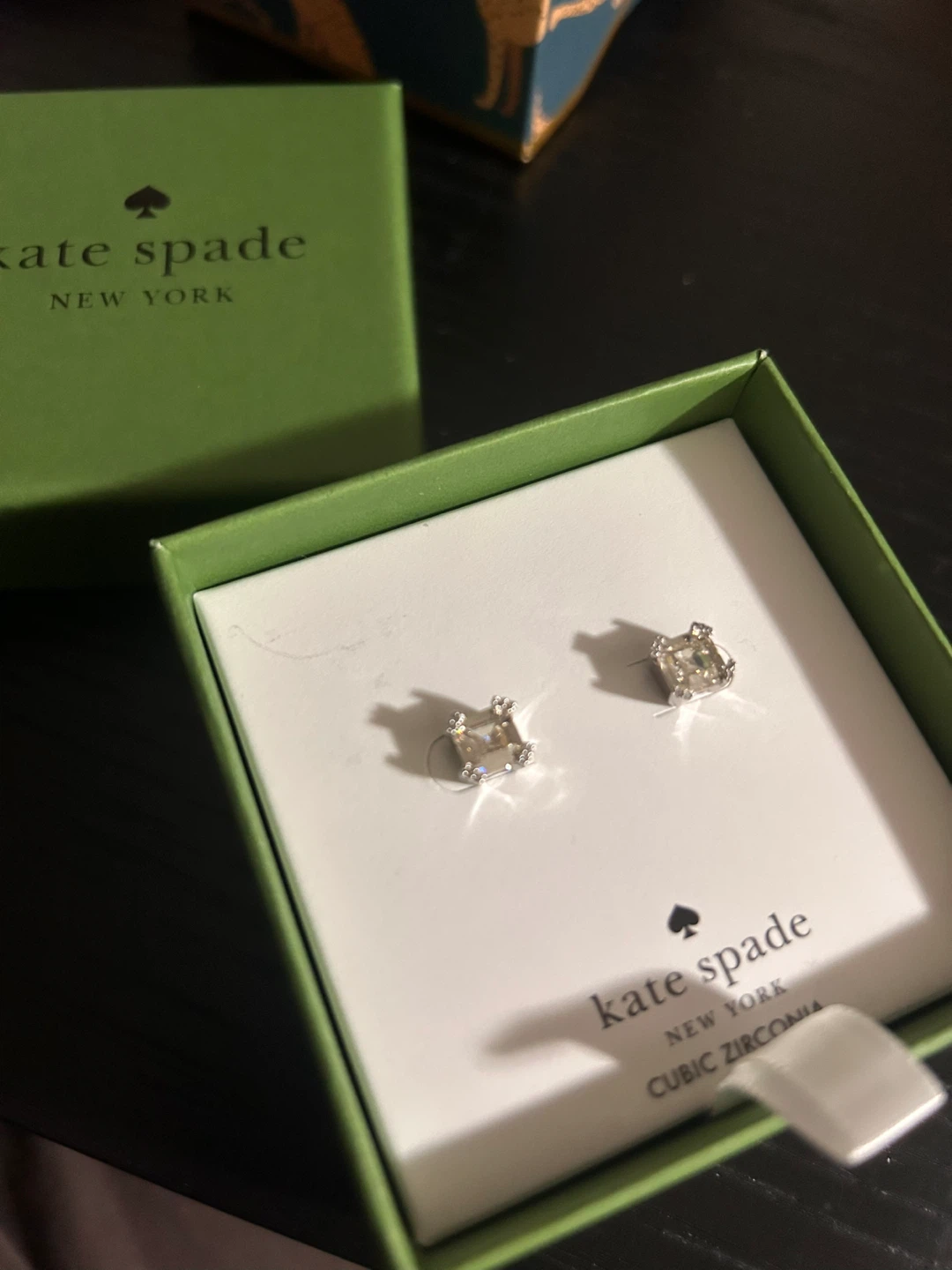 Kate Spade Square-Cut Cubic Zirconia Silver-Tone Earrings - photo 2
