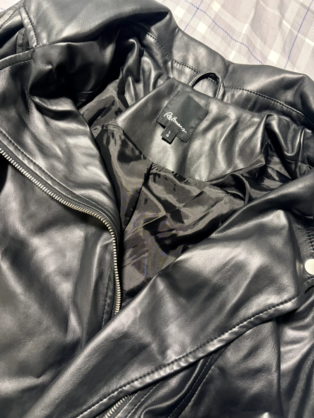 Reitmans Black Faux Leather Jacket- New without tags - photo 2
