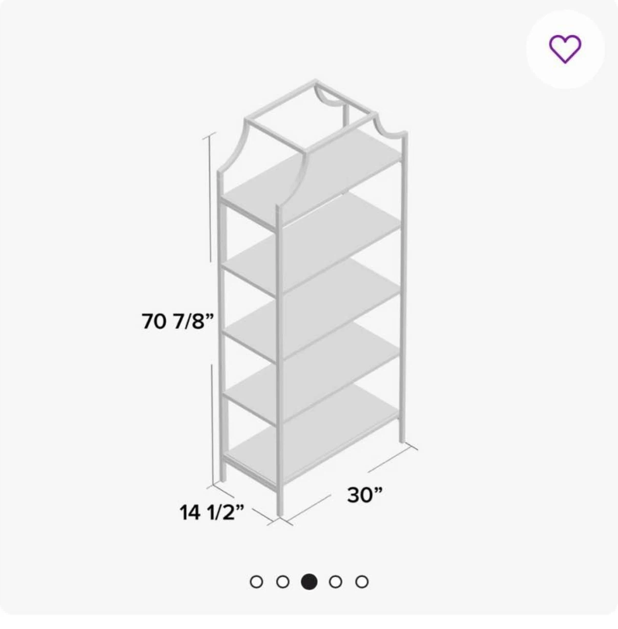 Trent Austin Design Chiasson Metal Bookcase - photo 2