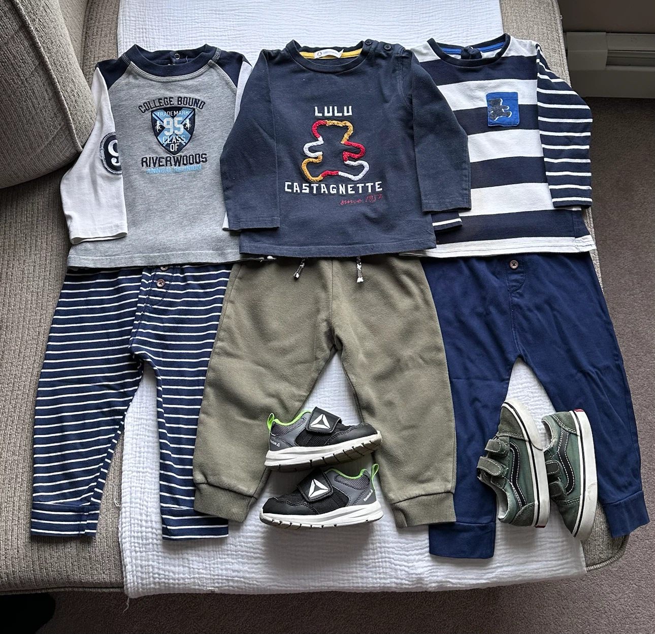 Toddler Boys Clothes and Shoes Bundle
