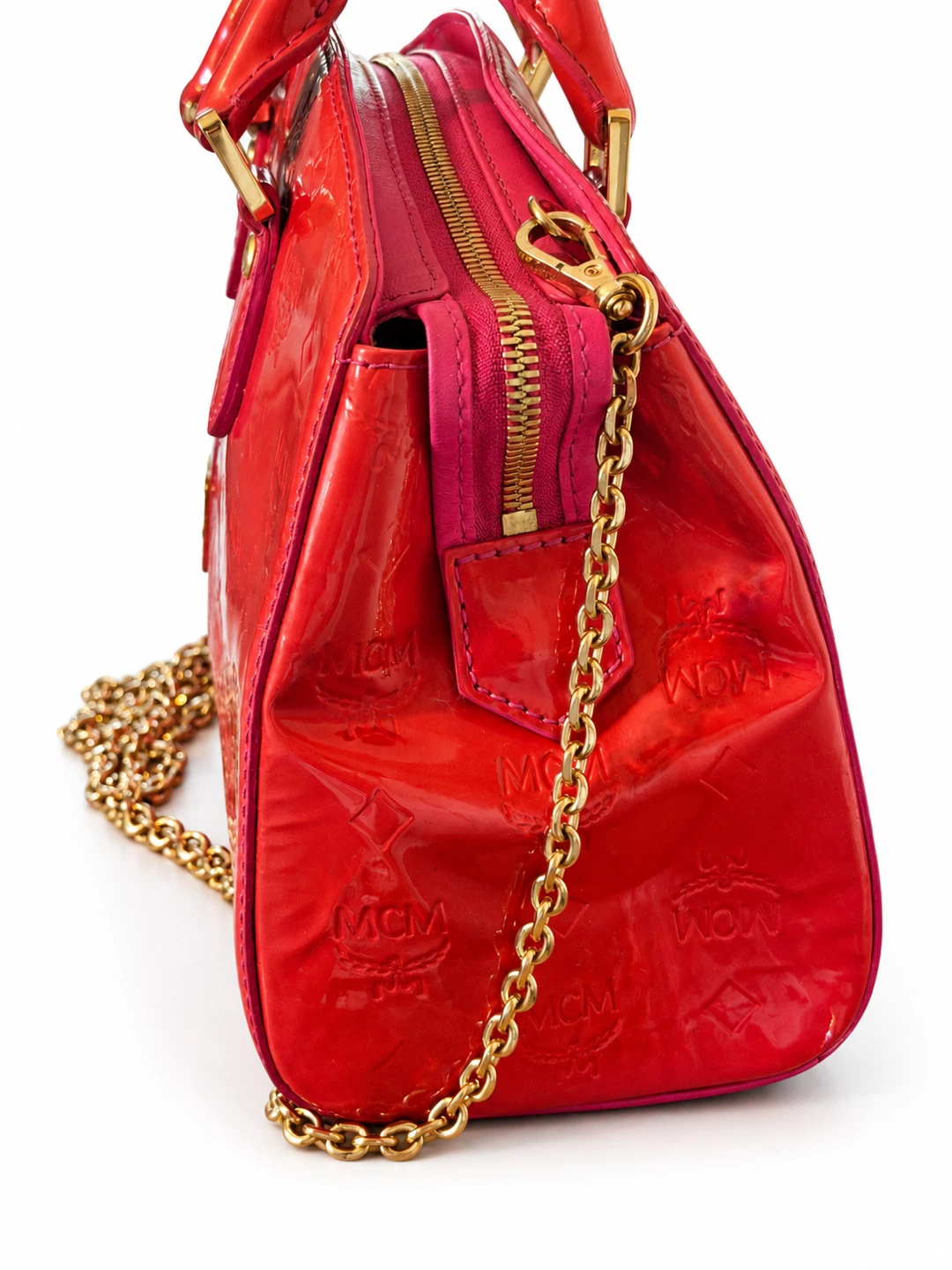 MCM Red Patent Leather Handbag - photo 4