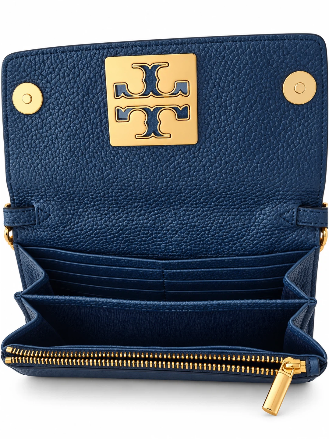 Tory Burch Blue Leather Chain Wallet - photo 2
