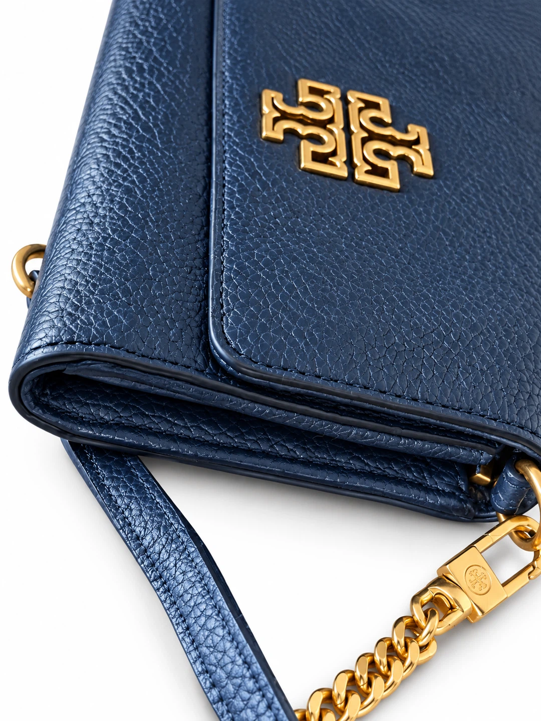 Tory Burch Blue Leather Chain Wallet - photo 5