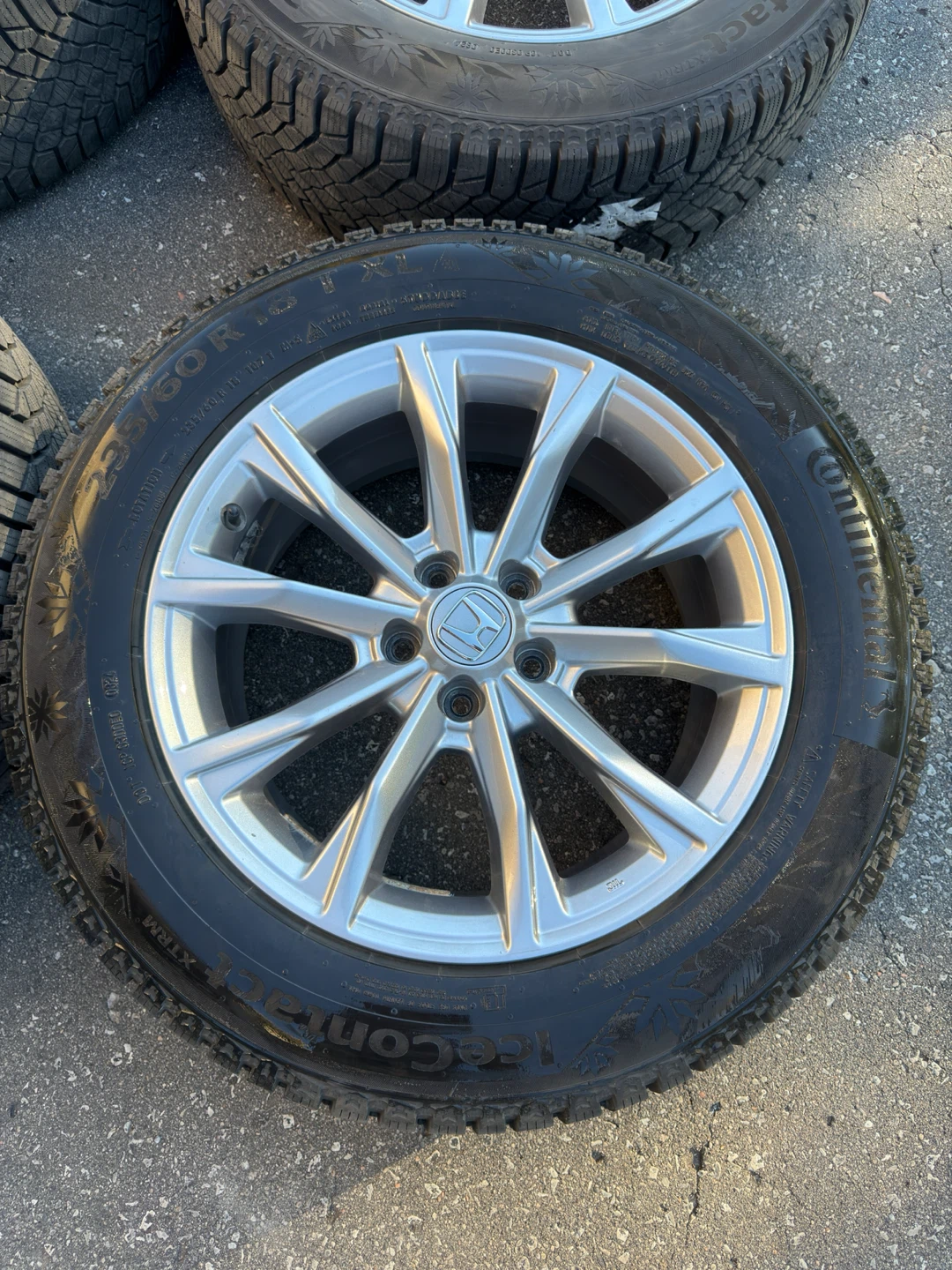 Honda CRV OEM Alloys & Continental Winter Tires 235/60/R18 - photo 3