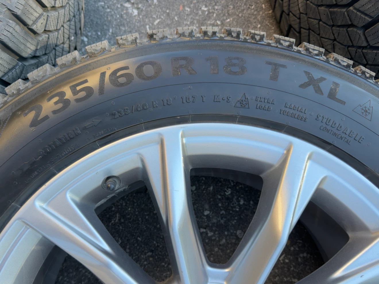 Honda CRV OEM Alloys & Continental Winter Tires 235/60/R18 - photo 5