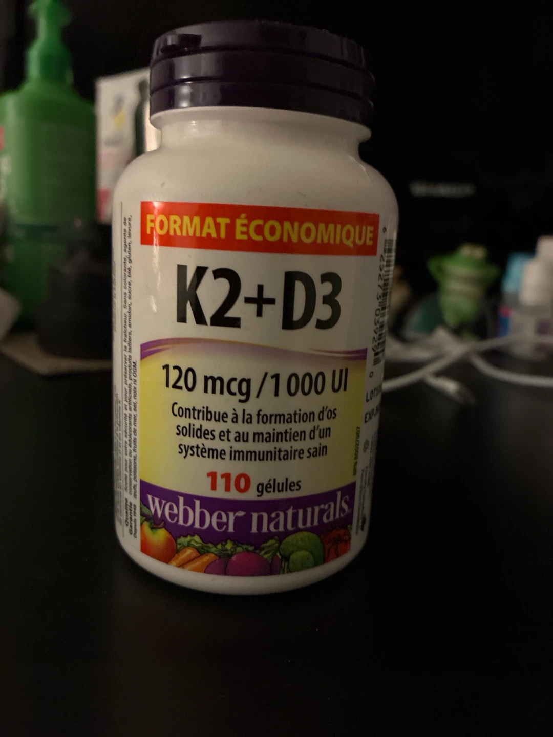 Webber Naturals K2+D3 110 Capsules