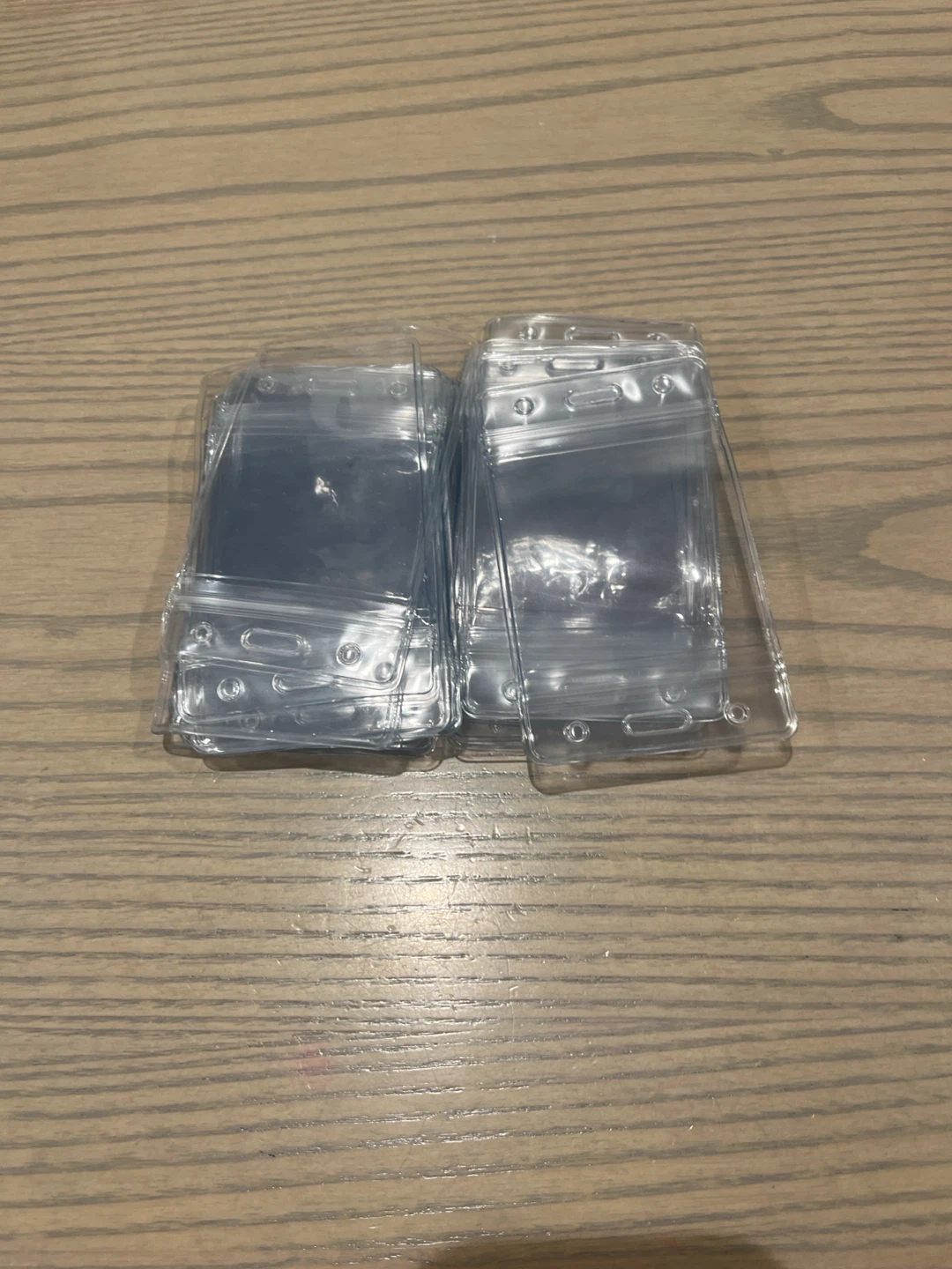 26 Clear Plastic ID Badge Holders