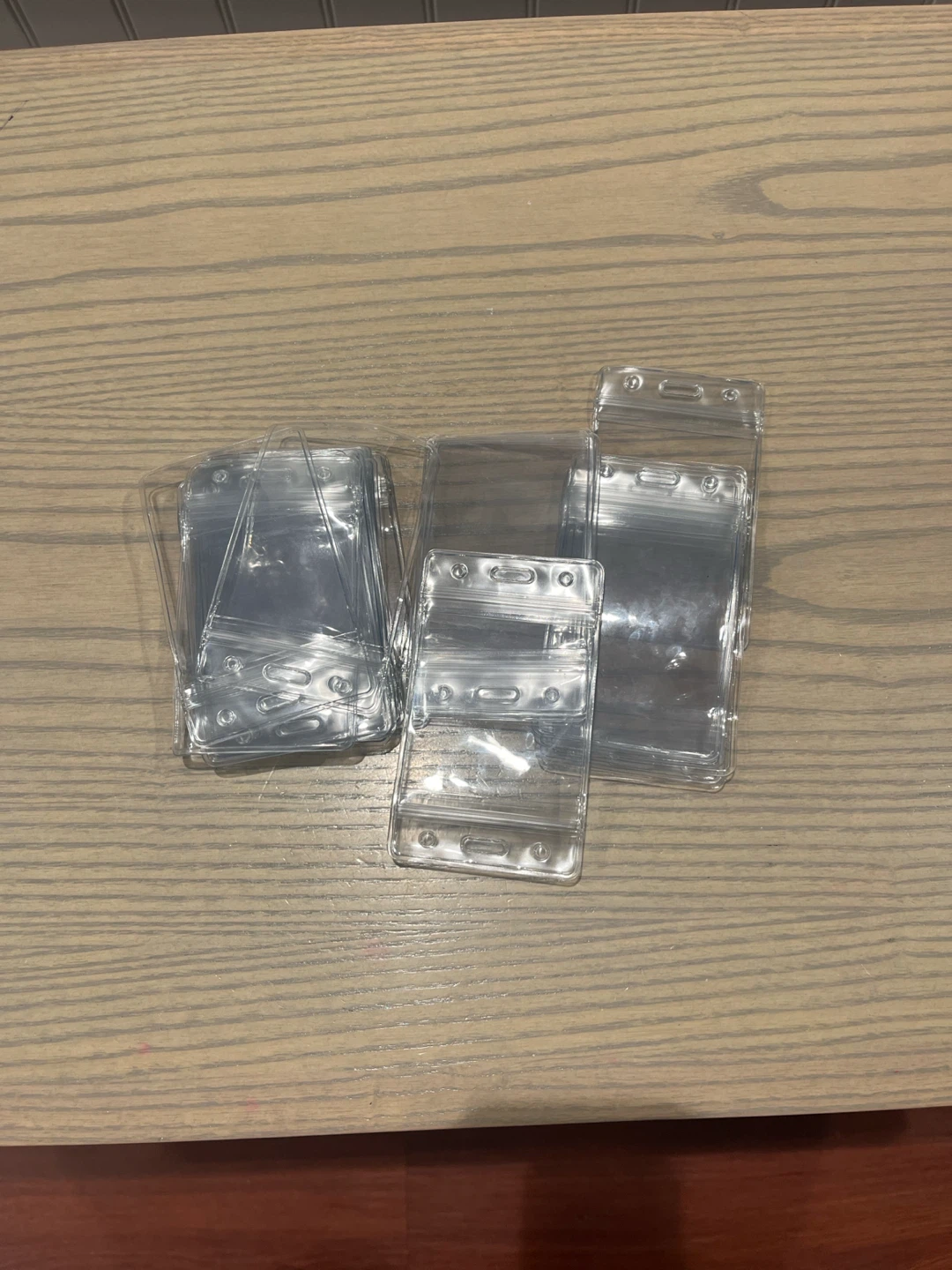 26 Clear Plastic ID Badge Holders - photo 2