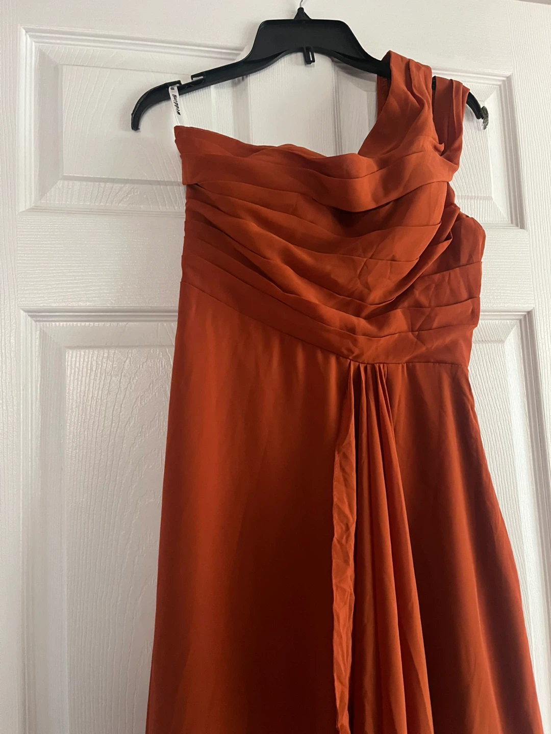 Rust-Colored One-Shoulder Dress - photo 2