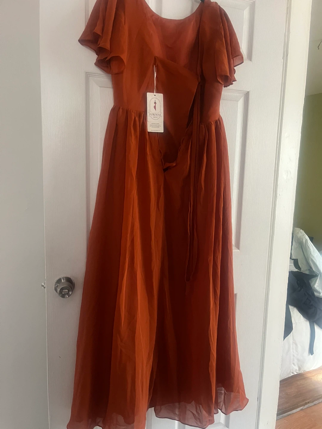 Rust Orange Formal Maxi Dress - photo 3