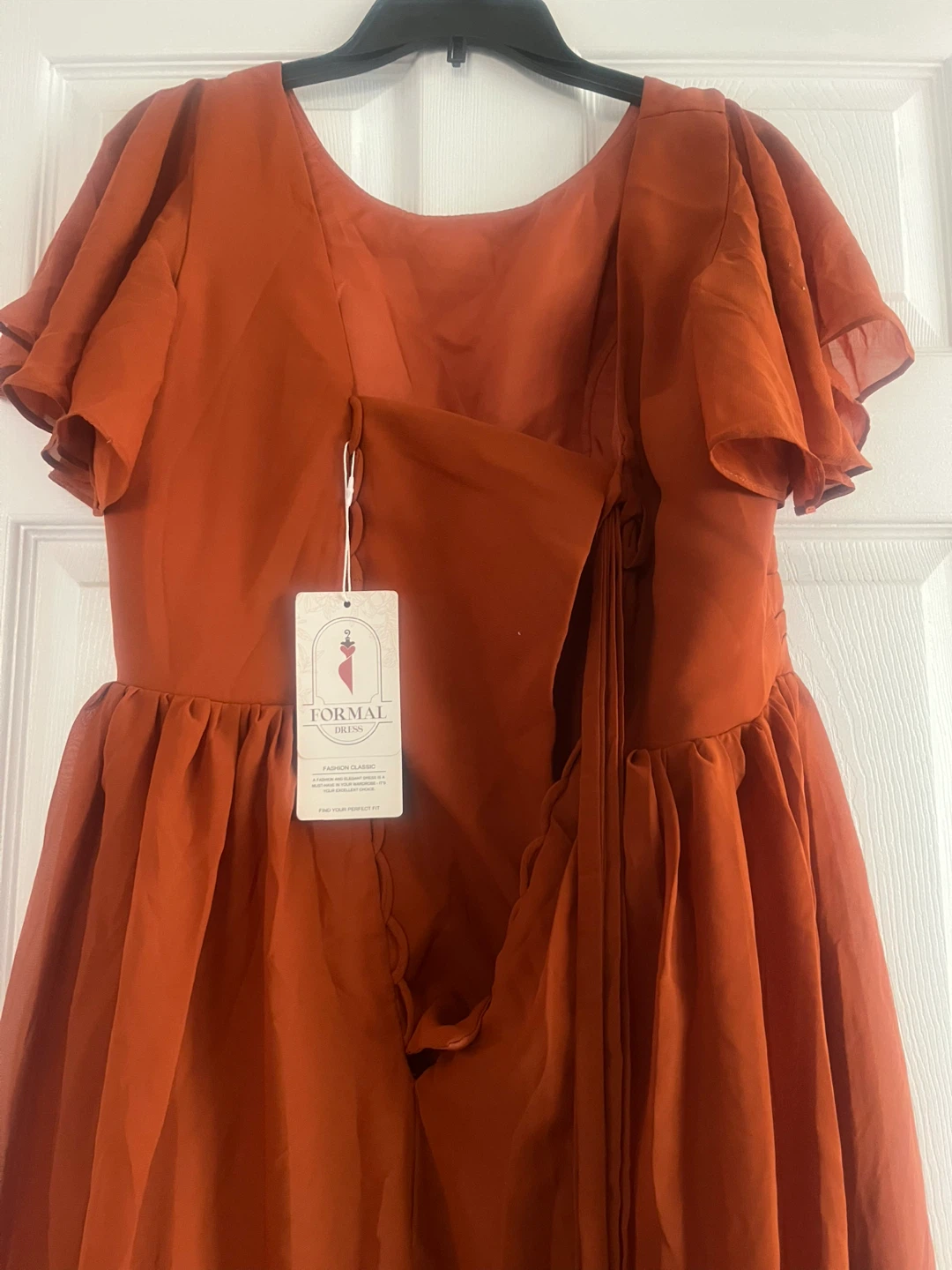 Rust Orange Formal Maxi Dress - photo 4