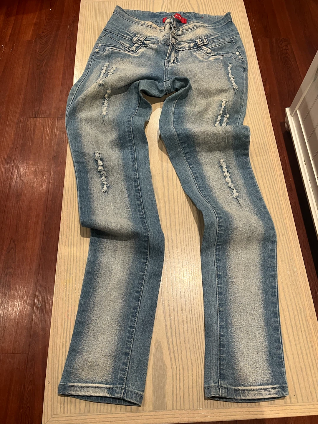 Gogo Jeans Company Distressed Skinny Jeans Size 3 - photo 2
