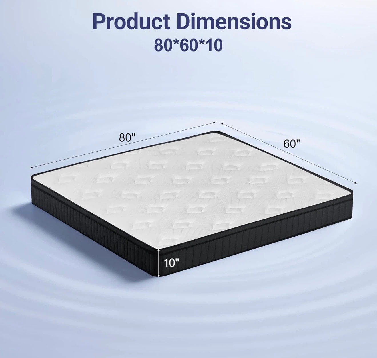 Queen 10-inch Hybrid Mattress - Firm - photo 2