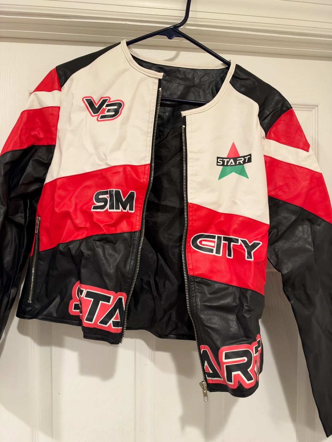 Sim City V3 Faux Leather Jacket - photo 4