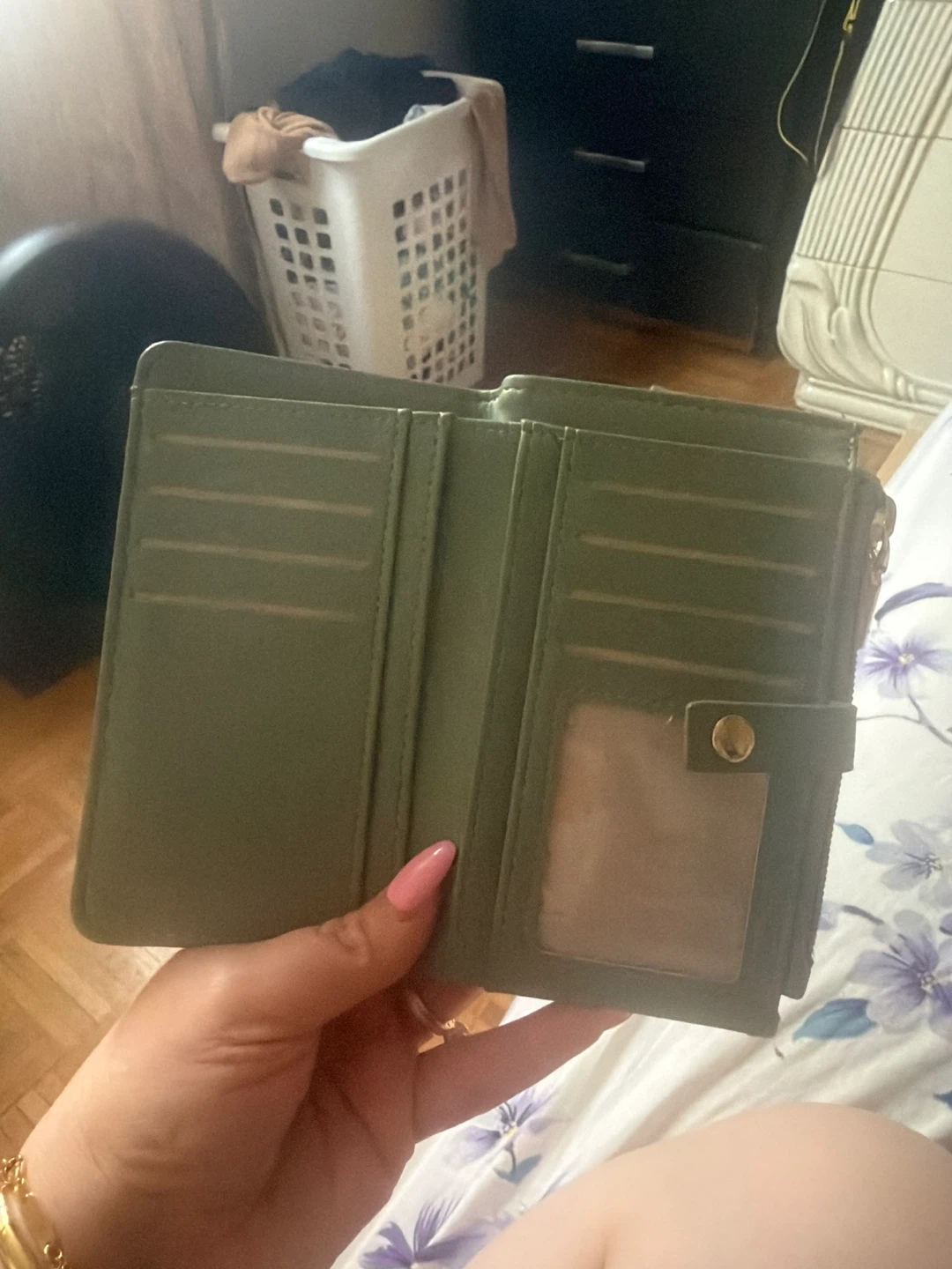 Olive Green Bi-fold Wallet - photo 3