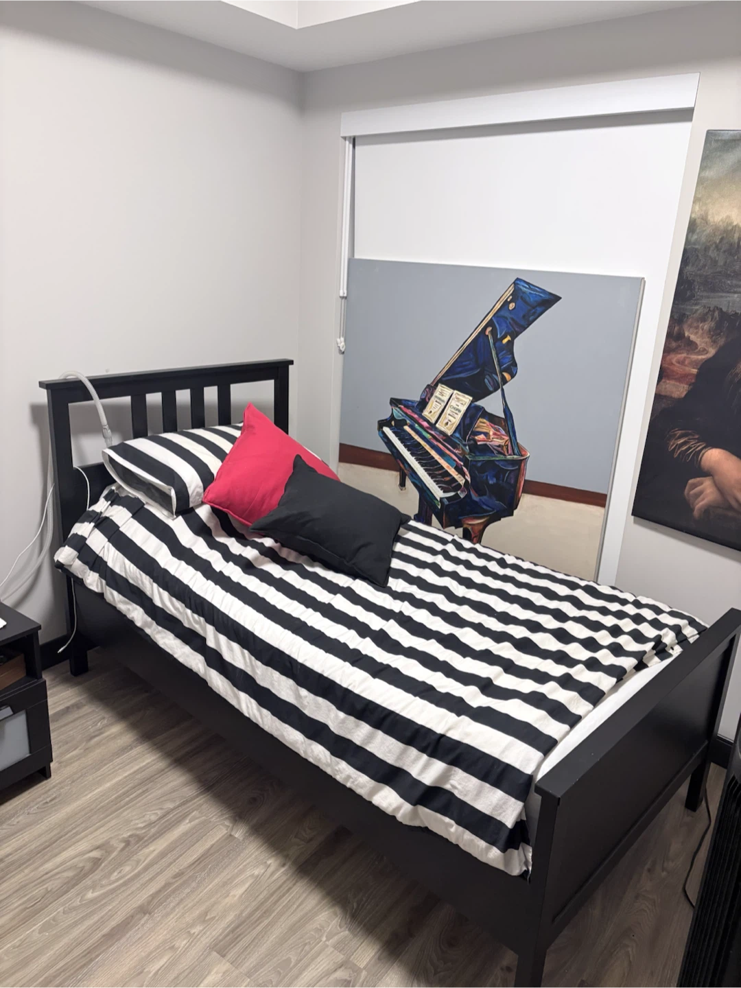 IKEA Brimnes Bed Frame and Nightstand