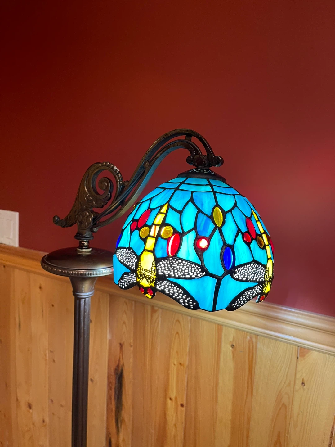 A gorgeous antique bridge floor lamp - photo 4