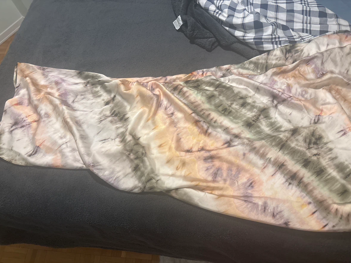 Tie-dye satin midi dress - photo 2