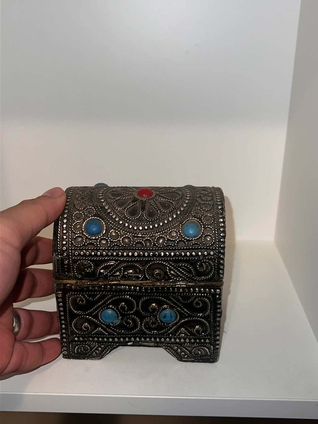 Decorative Metal Trinket Box