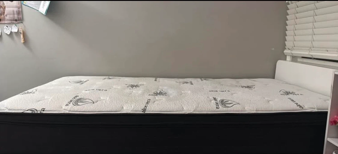 IKEA Twin Bed Frame with mattress - photo 3