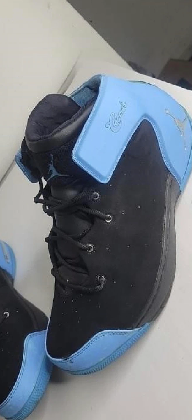 Jordan Melo 1.5 Black and University Blue Sneakers - photo 3